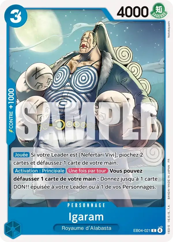 Carte One Piece Igaram - FR EB04-021 CO Les Sept de la mer d’Azur Neuf FR LorenZone