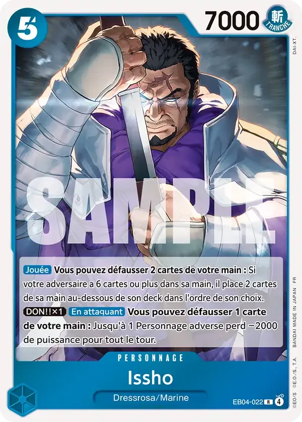 Carte One Piece Issho V1 - FR EB04-022 R Les Sept de la mer d’Azur Neuf FR LorenZone