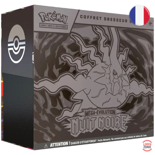 Coffret Dresseur d'Élite ETB Pokémon Nuit Noire ME05 face avant français LorenZone