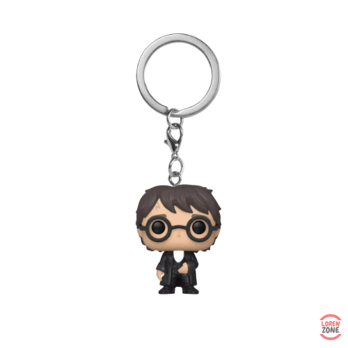 Figurine porte-cles Funko Pocket Pop Harry Potter robe Hogwarts lunettes rondes baguette magique