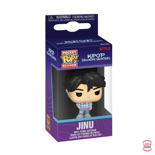 Packaging Funko Pocket Pop Keychain KPop Demon Hunters Netflix Jinu porte-cles