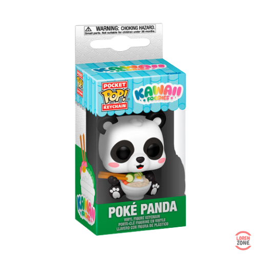 Packaging Funko Pocket Pop Keychain Kawaii Foodies Poke Panda porte-cles panda bol poke