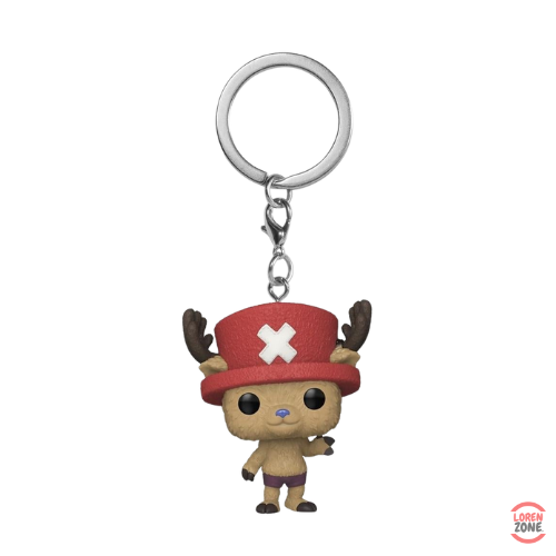 Figurine porte-cles Funko Pocket Pop Tony Tony Chopper version Netflix Live Action chapeau rouge bois de renne