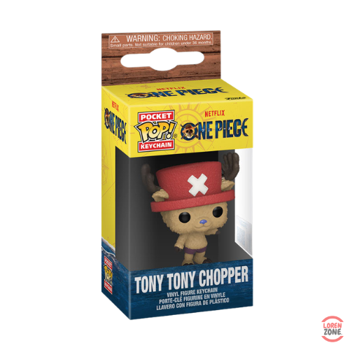 Packaging Funko Pocket Pop Keychain One Piece Netflix Live Action Tony Tony Chopper porte-cles