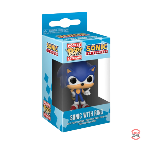 Packaging Funko Pocket Pop Keychain Sonic The Hedgehog with Ring porte-cles SEGA