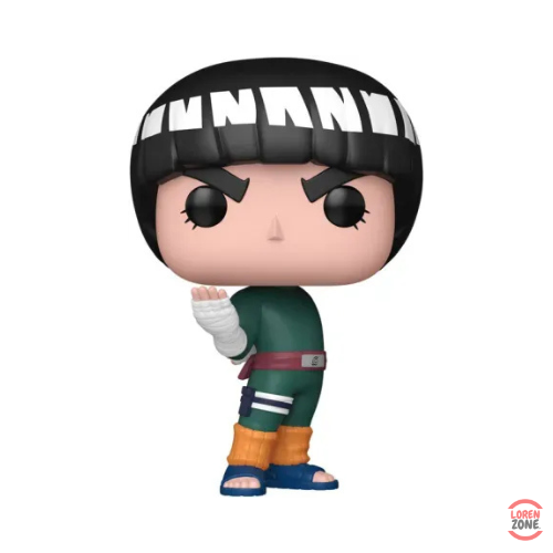 Figurine Funko Pop Naruto Rock Lee 2227 en tenue verte avec bandeau Konoha et pose taijutsu