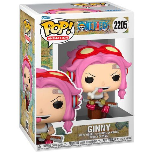 Boite Funko Pop Animation One Piece Ginny numero 2205 avec fenetre vitrine officielle