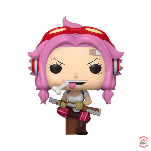 Figurine Funko Pop One Piece Ginny 2205 cheveux roses avec goggles et fusil arc Egghead