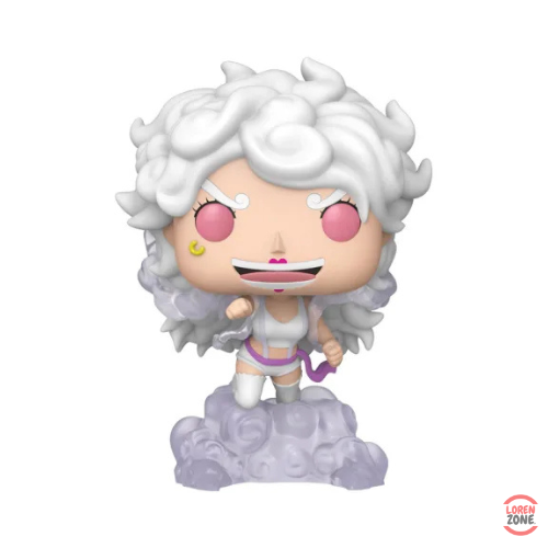 Figurine Funko Pop One Piece Jewelry Bonney 2255 en forme Nika cheveux blancs sur nuage lavande