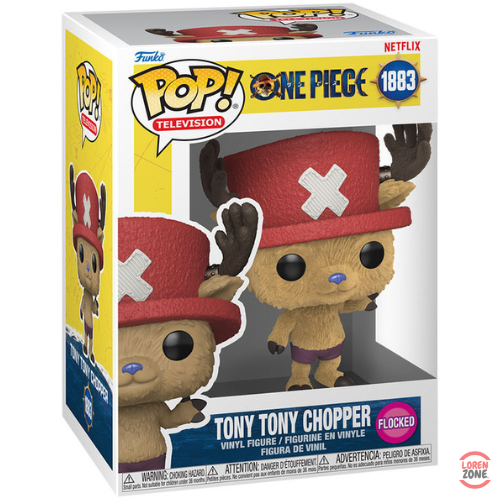 Boite Funko Pop Television One Piece Netflix Live Action Tony Tony Chopper Flocked numero 1883
