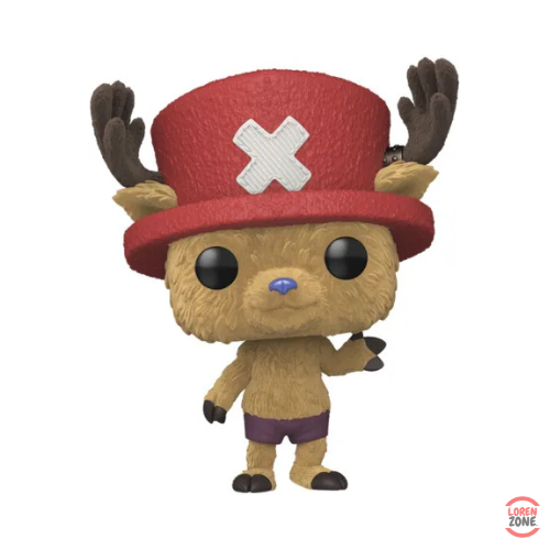 Figurine Funko Pop Chopper 1883 version Flocked fourrure texturee chapeau rouge et bois de renne