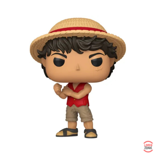 Figurine Funko Pop Monkey D Luffy 1878 version Netflix Live Action chapeau de paille et veste rouge