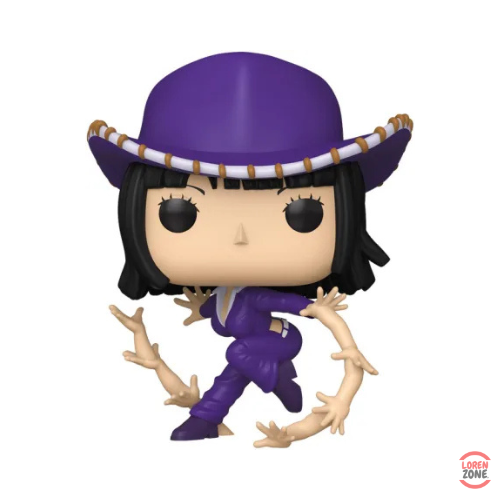 Figurine Funko Pop One Piece Nico Robin 2233 chapeau violet et pose Hana Hana no Mi bras fleurs