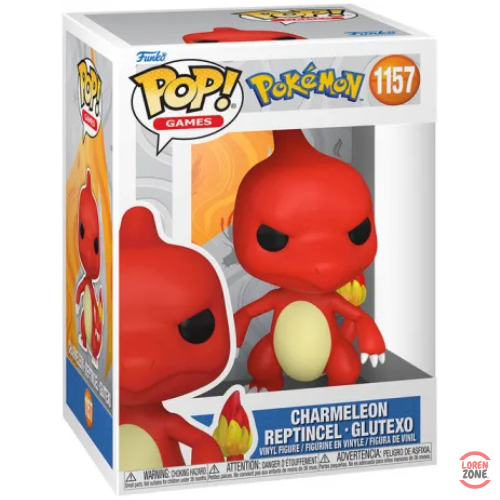 Boite Funko Pop Games Pokemon Reptincel numero 1157 avec fenetre vitrine officielle
