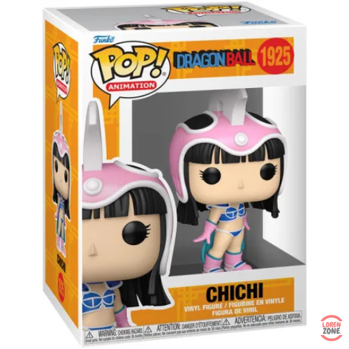 Figurine Funko Pop Chichi n°1925 de la collection Dragon Ball Z, représentant Chichi en tenue de combat rose et bleue, version vinyle officielle Funko.