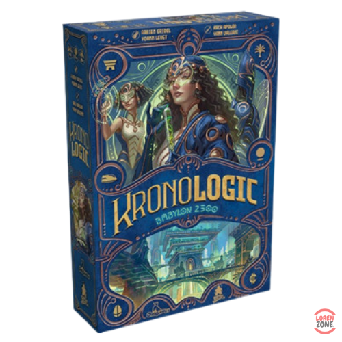 Kronologic Babylon 2500 - boîte du jeu de déduction futuriste Origames Super Meeple