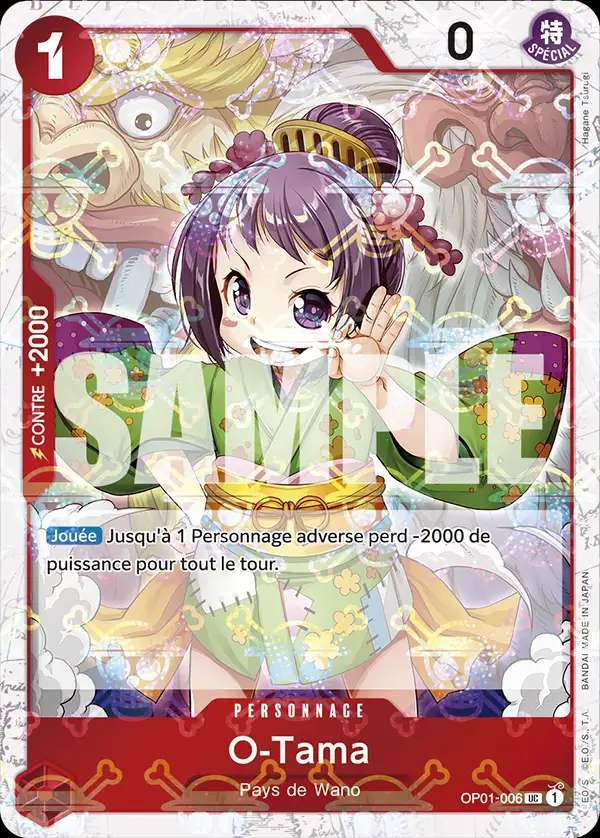 Carte One Piece O-Tama V2 OP01-006 UC The Best Neuf FR LorenZone