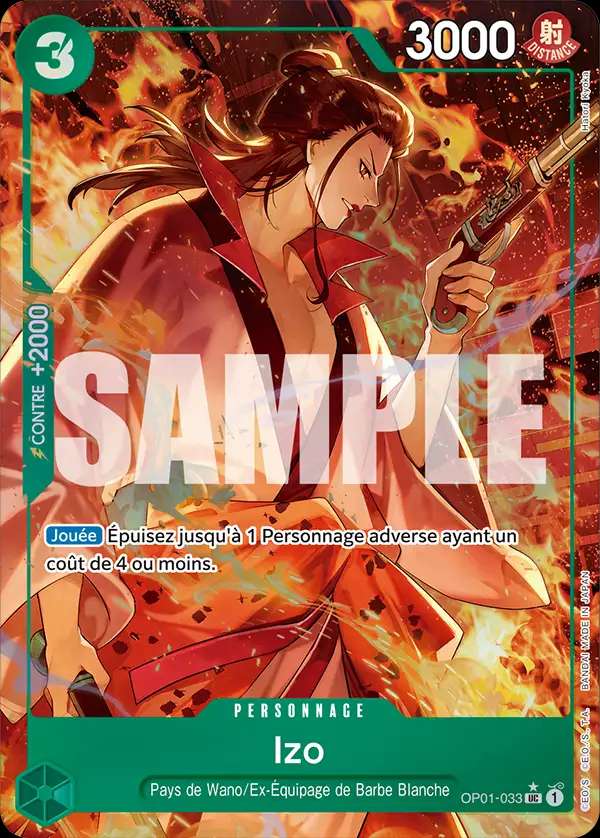Carte One Piece Izo V4 OP01-033 UC The Best Neuf FR LorenZone