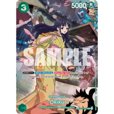 Carte One Piece Okiku SC OP07 OP01-035 R 500 Years In The Future Neuf EN LorenZone