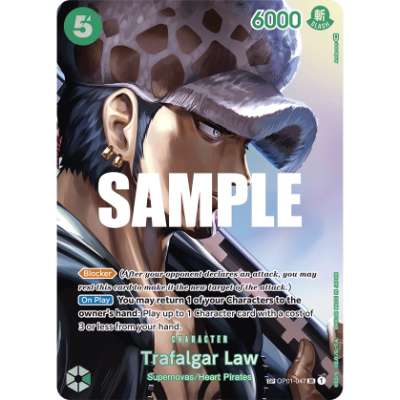 Carte One Piece Trafalgar Law SC OP04 OP01-047 SR Kingdoms Of Intrigue Neuf EN LorenZone