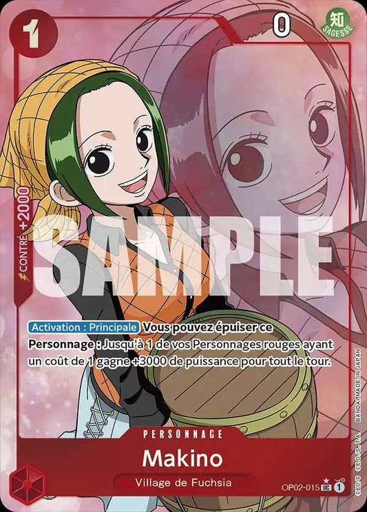 Carte One Piece Makino V3 OP02-015 UC The Best Neuf FR LorenZone