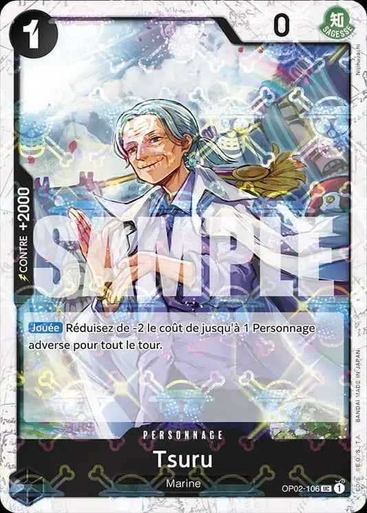 Carte One Piece Tsuru V2 OP02-106 UC The Best Neuf FR LorenZone
