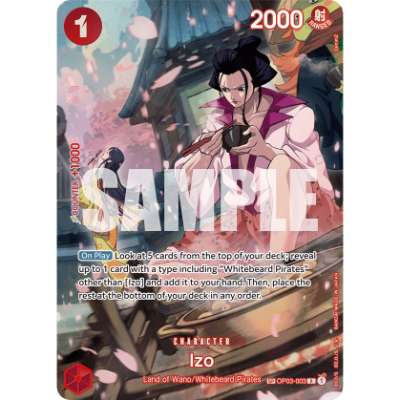 Carte One Piece Izo SC OP07 OP03-003 R 500 Years In The Future Neuf EN LorenZone