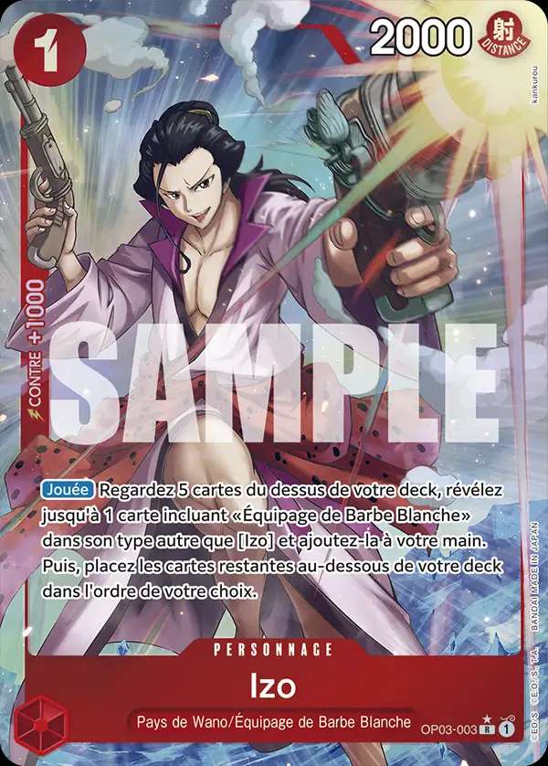 Carte One Piece Izo V3 OP03-003 R The Best Neuf FR LorenZone