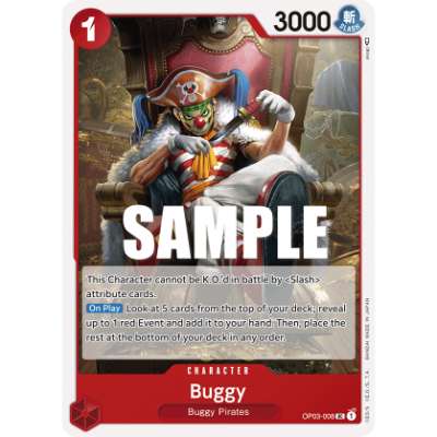 Carte One Piece Buggy OP03-008 UC Pillars Of Strength Neuf EN LorenZone