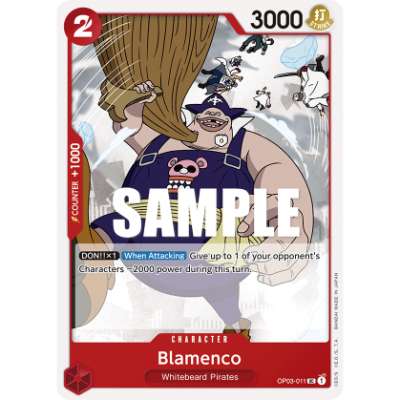 Carte One Piece Blamenco OP03-011 UC Pillars Of Strength Neuf EN LorenZone