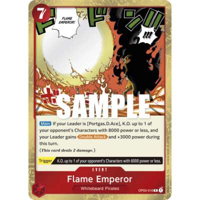 Carte One Piece Flame Emperor OP03-016 R Pillars Of Strength Neuf EN LorenZone