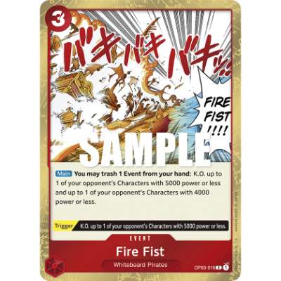 Carte One Piece Fire Fist V1 OP03-018 R Pillars Of Strength Neuf EN LorenZone