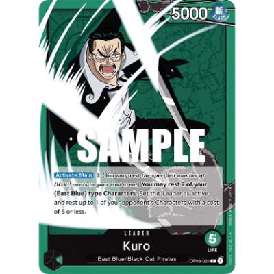 Carte One Piece Kuro V1 OP03-021 L Pillars Of Strength Neuf EN LorenZone