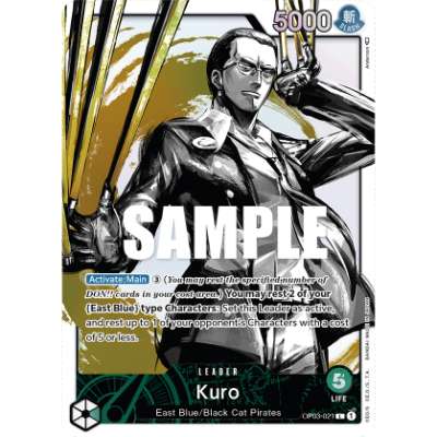 Carte One Piece Kuro V2 OP03-021 L Pillars Of Strength Neuf EN LorenZone