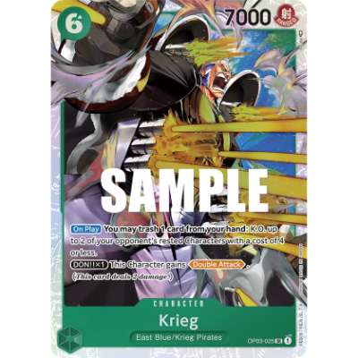 Carte One Piece Krieg V1 OP03-025 SR Pillars Of Strength Neuf EN LorenZone