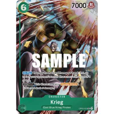 Carte One Piece Krieg V2 OP03-025 SR Pillars Of Strength Neuf EN LorenZone