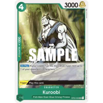 Carte One Piece Kuroobi OP03-026 UC Pillars Of Strength Neuf EN LorenZone