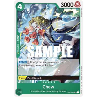 Carte One Piece Chew OP03-029 UC Pillars Of Strength Neuf EN LorenZone