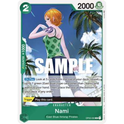 Carte One Piece Nami OP03-030 R Pillars Of Strength Neuf EN LorenZone