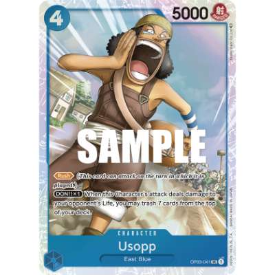 Carte One Piece Usopp V1 OP03-041 SR Pillars Of Strength Neuf EN LorenZone
