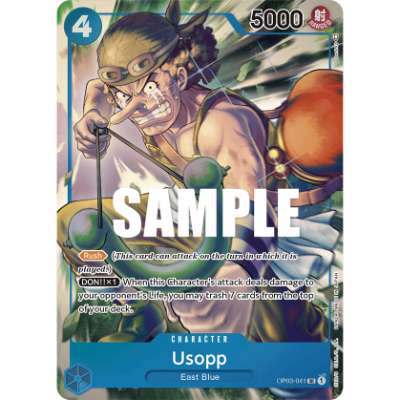 Carte One Piece Usopp V2 OP03-041 SR Pillars Of Strength Neuf EN LorenZone
