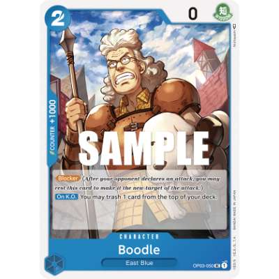 Carte One Piece Boodle OP03-050 UC Pillars Of Strength Neuf EN LorenZone