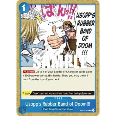 Carte One Piece Usopp's Rubber Band of Doom!!! OP03-054 C Pillars Of Strength Neuf EN LorenZone