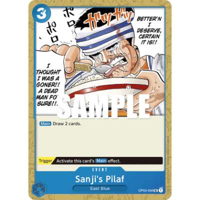 Carte One Piece Sanji's Pilaf OP03-056 UC Pillars Of Strength Neuf EN LorenZone