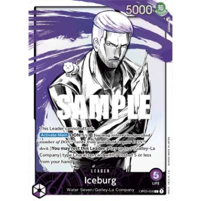 Carte One Piece Iceburg V2 OP03-058 L Pillars Of Strength Neuf EN LorenZone