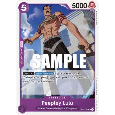 Carte One Piece Peepley Lulu OP03-067 UC Pillars Of Strength Neuf EN LorenZone