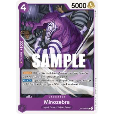 Carte One Piece Minozebra OP03-068 C Pillars Of Strength Neuf EN LorenZone