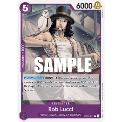 Carte One Piece Rob Lucci OP03-071 R Pillars Of Strength Neuf EN LorenZone