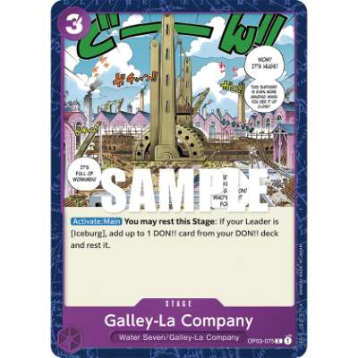 Carte One Piece Galley-La Company OP03-075 C Pillars Of Strength Neuf EN LorenZone