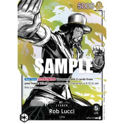 Carte One Piece Rob Lucci V2 OP03-076 L Pillars Of Strength Neuf EN LorenZone